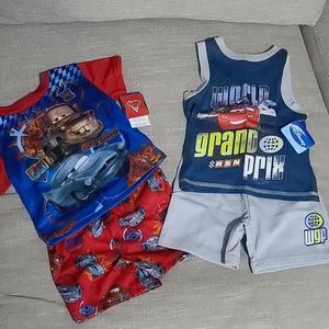 18 months Disney's Cars pj and short set NWT